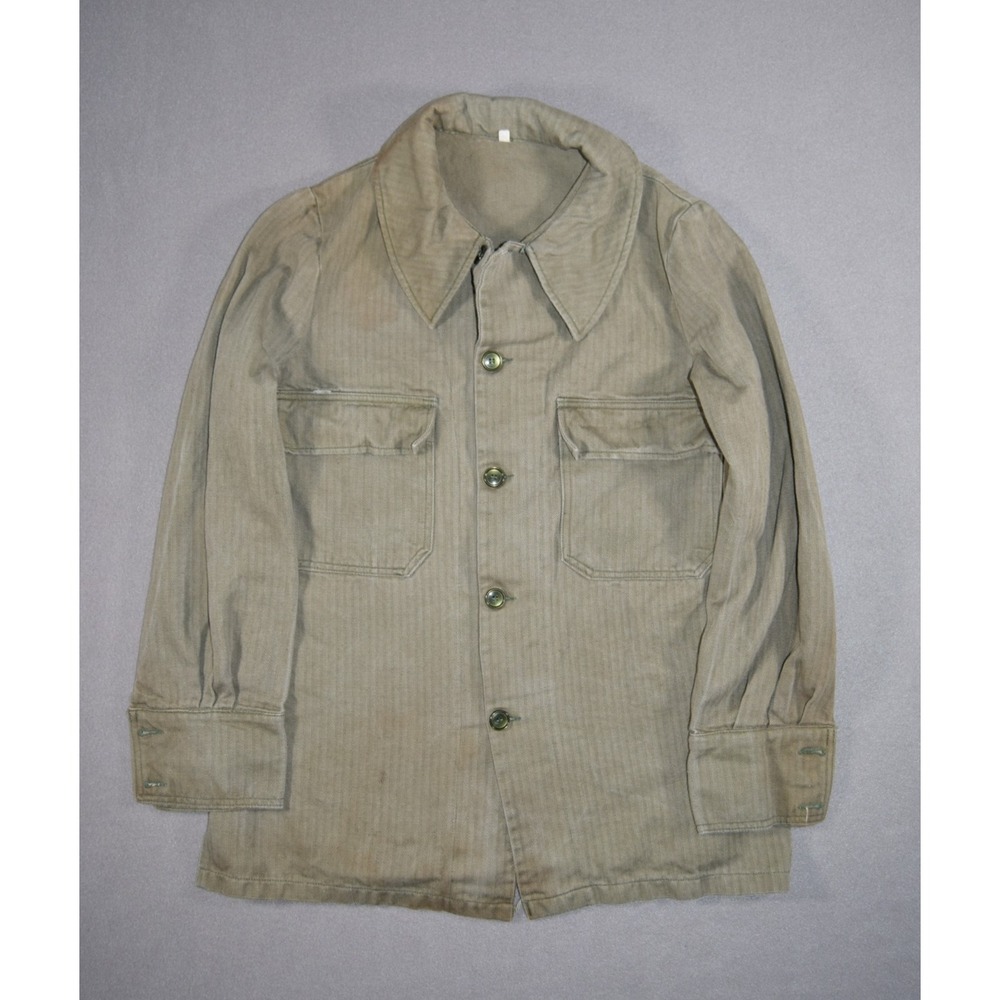Vintage Military Jacket Mens Small HBT Herringbone Twill US Army Uniform Replica
